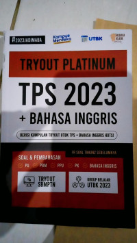 Image of Tryout Platinum TPS 2023 + Bahasa Inggris