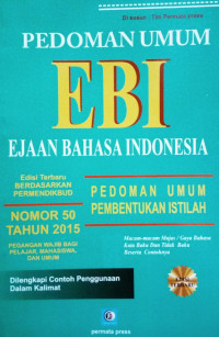 Image of Pedoman Umum Ebi Ejaan Bahasa Indonesia